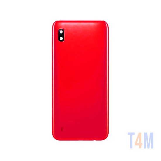 Tampa Traseira+Lente da Câmera Samsung Galaxy A10/A105 Vermelho